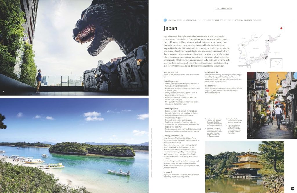 Lonely Planet – The Travel Book: Every Country in the WorldEin Reiseklassiker für Weltenbummler: 416 Seiten, jedes Land mit Bild, Reisetipp, besten Reisezeiten und Highlights. Es macht einfach Lust, die Welt zu entdecken