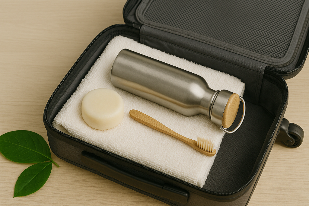 Feste Shampoos, Bambuszahnbürsten oder Edelstahlflaschen sparen Müll