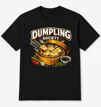 Dumpling Society Comic design, t-Shirt Design erhältlich in unserem Shop