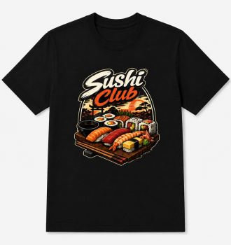 Suhsi Club t-Shirt Design erhältlich in unserem Shop