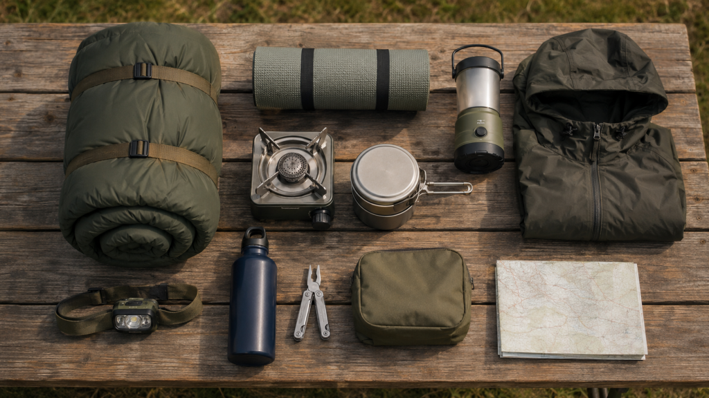Grundausstattung fürs Camping abseits