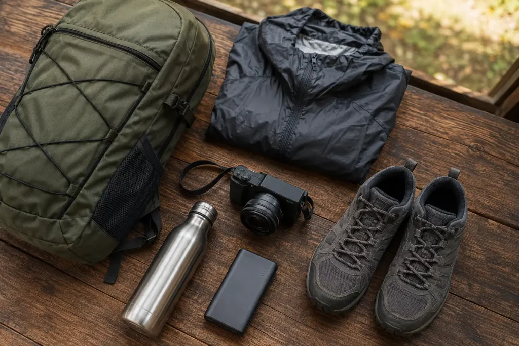 Praktische Reiseausrüstung für Urlaub und Backpacking